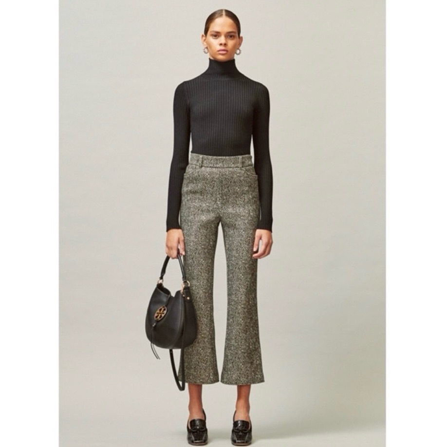 New Tory Burch Printed Donegal High Waist Pant